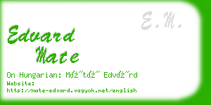 edvard mate business card